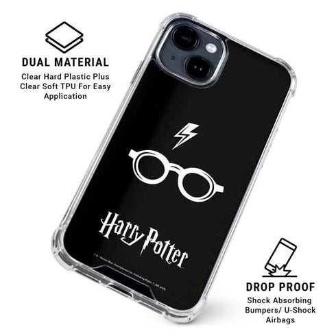 Wizarding World Harry Potter Scar and Glasses iPhone 15 Clear Case